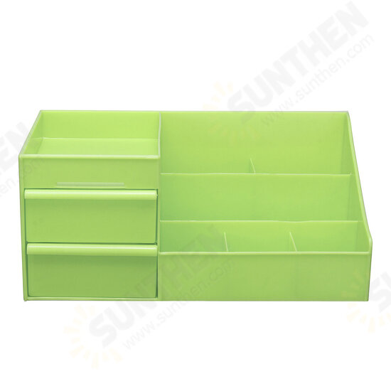 Plastic Desktop Organizer Makeup Organizer Cosmetic Storage Box Stationery Holder Home Decorations