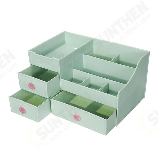 Plastic Desktop Organizer Makeup Organizer Cosmetic Storage Box Stationery Holder Home Decorations