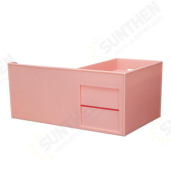 Plastic Desktop Organizer Makeup Organizer Cosmetic Storage Box Stationery Holder Home Decorations