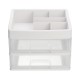 Plastic Makeup Holder Box Storage Desktop Container Cosmetic Jewelry Container Table Organizer