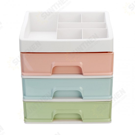 Plastic Makeup Holder Box Storage Desktop Container Cosmetic Jewelry Container Table Organizer