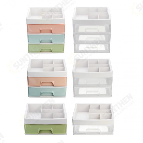 Plastic Makeup Holder Box Storage Desktop Container Cosmetic Jewelry Container Table Organizer