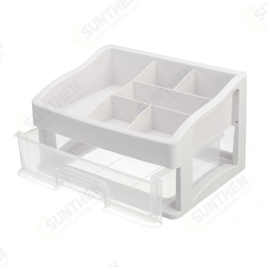 Plastic Makeup Holder Box Storage Desktop Container Cosmetic Jewelry Container Table Organizer