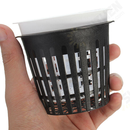 Plastic Mesh Pot Net Basket Hydroponic Aeroponic Flower Container Plant Grow Pot Cup