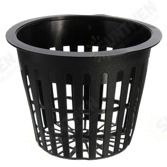 Plastic Mesh Pot Net Basket Hydroponic Aeroponic Flower Container Plant Grow Pot Cup