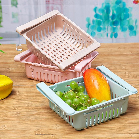 Refrigerator Plastic Storage Rack Basket Food And Beverage Drawer Storage Box Kitchen