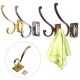 Retro Zinc Alloy Mount Hooks Towel Clothes Hat Coat Hanger for Door Wall