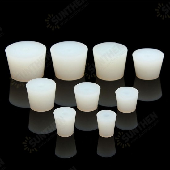 Silicone Plug w/ Hole for Airlock Valve Cap Bubbler Brew Food Silicone Plug w/ Hole for Airlock Valve Cap Bubbler Brew Food