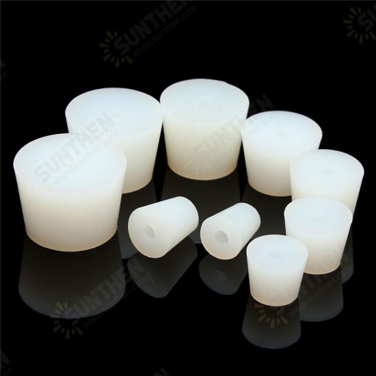 Silicone Plug w/ Hole for Airlock Valve Cap Bubbler Brew Food Silicone Plug w/ Hole for Airlock Valve Cap Bubbler Brew Food