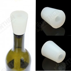 Silicone Plug w/ Hole for Airlock Valve Cap Bubbler Brew Food Silicone Plug w/ Hole for Airlock Valve Cap Bubbler Brew Food