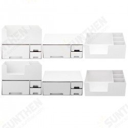 Single/Double Top/Bottom/Tiers Desktop Plastic Organizer Makeup Cosmetic Storage Box Single/Double Top/Bottom/Tiers Desktop Plastic Organizer Makeup Cosmetic Storage Box