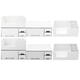 Single/Double Top/Bottom/Tiers Desktop Plastic Organizer Makeup Cosmetic Storage Box