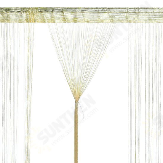 Solid Curtains String Curtains Windows Room Divider Door Decorative Line Curtain