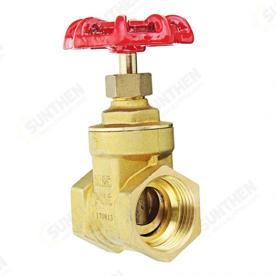 1/2inch 3/4inch 1inch Brass Manual Gate Valves G Female Thread Water Flow Valve