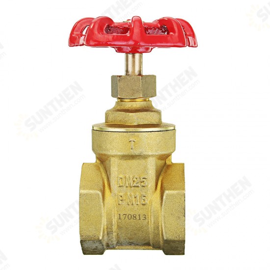 1/2inch 3/4inch 1inch Brass Manual Gate Valves G Female Thread Water Flow Valve