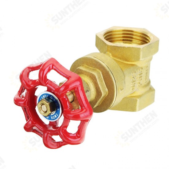 1/2inch 3/4inch 1inch Brass Manual Gate Valves G Female Thread Water Flow Valve