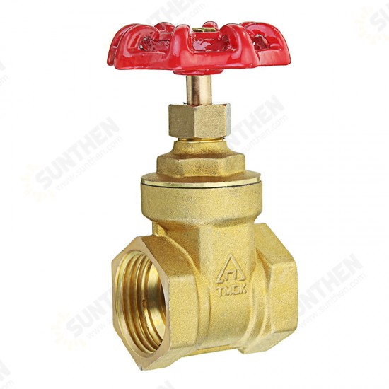 1/2inch 3/4inch 1inch Brass Manual Gate Valves G Female Thread Water Flow Valve