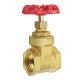 1/2inch 3/4inch 1inch Brass Manual Gate Valves G Female Thread Water Flow Valve