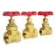 1/2inch 3/4inch 1inch Brass Manual Gate Valves G Female Thread Water Flow Valve