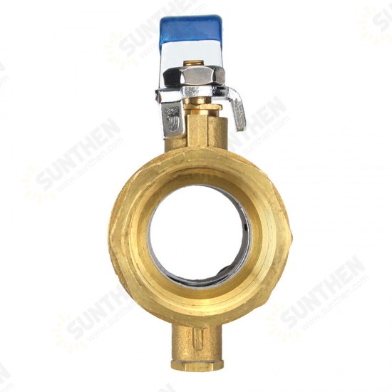 1inch 1-1/4inch Manual Internal Threaded Brass Temperature Gauge Ball Valves for Thermometer