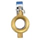 1inch 1-1/4inch Manual Internal Threaded Brass Temperature Gauge Ball Valves for Thermometer