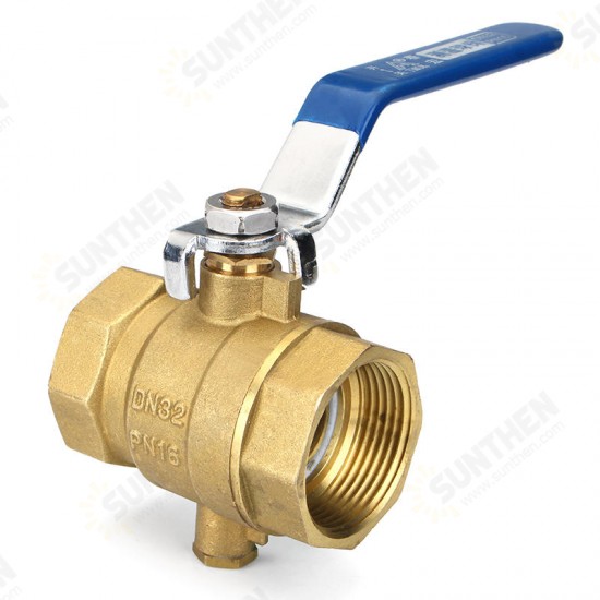 1inch 1-1/4inch Manual Internal Threaded Brass Temperature Gauge Ball Valves for Thermometer