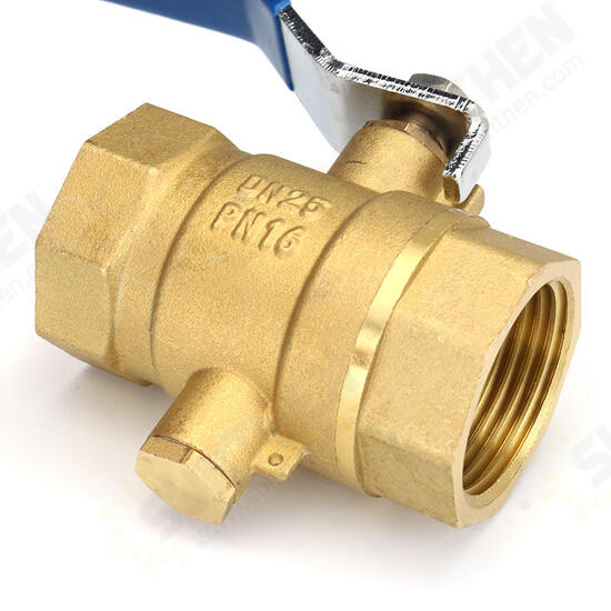 1inch 1-1/4inch Manual Internal Threaded Brass Temperature Gauge Ball Valves for Thermometer