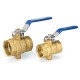 1inch 1-1/4inch Manual Internal Threaded Brass Temperature Gauge Ball Valves for Thermometer