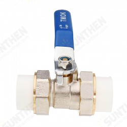 3/4inch 1inch 1-1/4inch PPR Brass Ball Valve Heat Fusion Double Union Socket Plumbing Fitting 3/4inch 1inch 1-1/4inch PPR Brass Ball Valve Heat Fusion Double Union Socket Plumbing Fitting