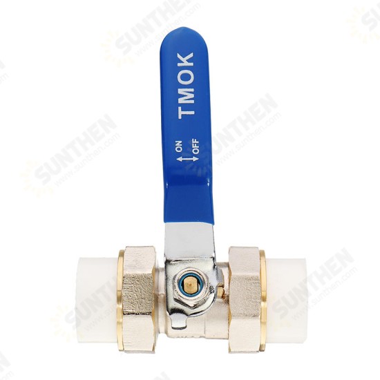 3/4inch 1inch 1-1/4inch PPR Brass Ball Valve Heat Fusion Double Union Socket Plumbing Fitting