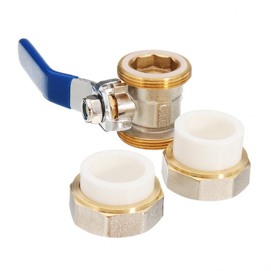 3/4inch 1inch 1-1/4inch PPR Brass Ball Valve Heat Fusion Double Union Socket Plumbing Fitting