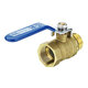 3/8inch 1/2inch 3/4inch Brass Ball Valves Two Piece Inline Lever Handle BSP Male x Female Thread