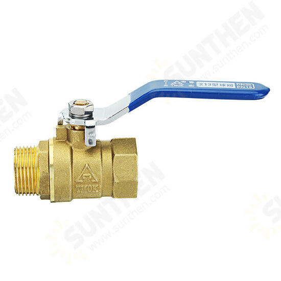 3/8inch 1/2inch 3/4inch Brass Ball Valves Two Piece Inline Lever Handle BSP Male x Female Thread