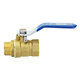 3/8inch 1/2inch 3/4inch Brass Ball Valves Two Piece Inline Lever Handle BSP Male x Female Thread