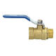 3/8inch 1/2inch 3/4inch Brass Ball Valves Two Piece Inline Lever Handle BSP Male x Female Thread