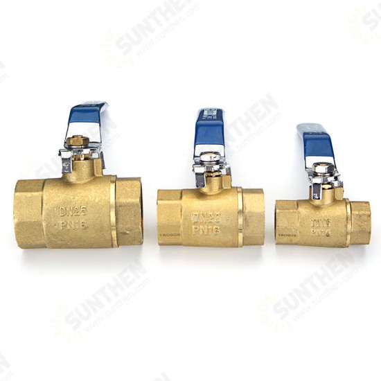 TK201 1/2inch 3/4inch 1inch Female Brass Two Piece Full Port Thread Ball Valves with Vinyl Handle