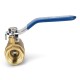 TK201 1/2inch 3/4inch 1inch Female Brass Two Piece Full Port Thread Ball Valves with Vinyl Handle