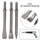 3 Pcs 7inch Length Air Hammers Punch Chipping Chisel Set Round Bar Tool Accessory