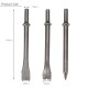 3 Pcs 7inch Length Air Hammers Punch Chipping Chisel Set Round Bar Tool Accessory