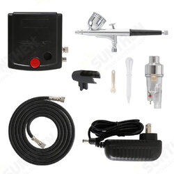 TC-100 Mini Air Pump Airbrush Set with Compressor 0.3mm Sprayer Airbrush Kit for Nail Airbrush for Model/Cake/Car Painting TC-100 Mini Air Pump Airbrush Set with Compressor 0.3mm Sprayer Airbrush Kit for Nail Airbrush for Model/Cake/Car Painting