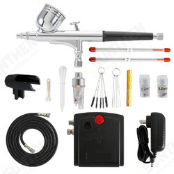 TC-100 Mini Air Pump Airbrush Set with Compressor 0.3mm Sprayer Airbrush Kit for Nail Airbrush for Model/Cake/Car Painting TC-100 Mini Air Pump Airbrush Set with Compressor 0.3mm Sprayer Airbrush Kit for Nail Airbrush for Model/Cake/Car Painting