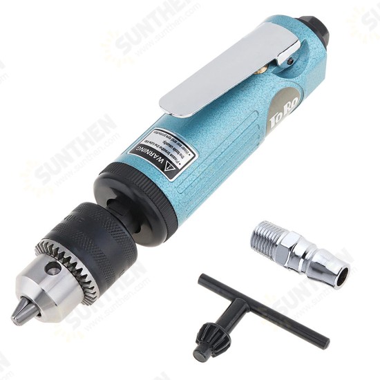 TR-5200 22000RPM Pneumatic Drill High Speed Straight Drill Machine Drilling Grinding with 1.5-10mm Chuck