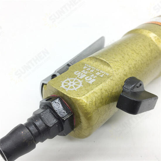 TR-90A 5mm 9000rpm Pneumatic Tool Straight Shank Pneumatic Air Screwdriver with Double-headed Screwdriver Bit for Home Renovation