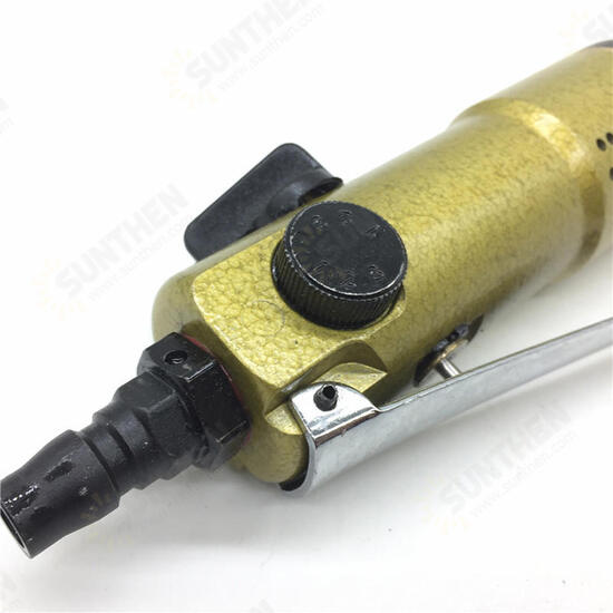 TR-90A 5mm 9000rpm Pneumatic Tool Straight Shank Pneumatic Air Screwdriver with Double-headed Screwdriver Bit for Home Renovation