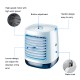 3 Gear LED Mini Air Conditioner Fan Rechargeable Cooling Misting Desk Fan Home Office Bedroom Travel