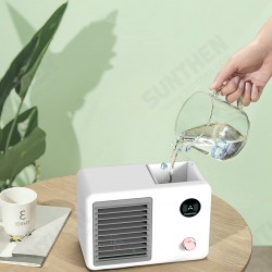 400ml Air Conditioner 3 Speed 7 Color Light 2000mAh Mini USB Air Fan Water-cooled Spray Fan 400ml Air Conditioner 3 Speed 7 Color Light 2000mAh Mini USB Air Fan Water-cooled Spray Fan