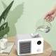 400ml Air Conditioner 3 Speed 7 Color Light 2000mAh Mini USB Air Fan Water-cooled Spray Fan