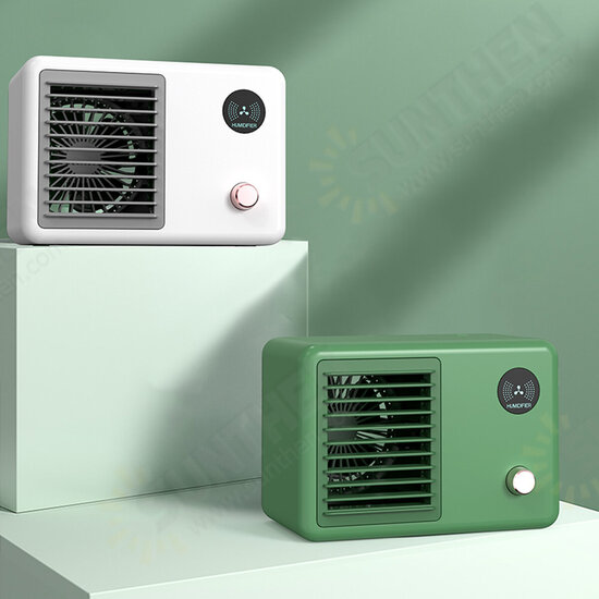400ml Air Conditioner 3 Speed 7 Color Light 2000mAh Mini USB Air Fan Water-cooled Spray Fan 400ml Air Conditioner 3 Speed 7 Color Light 2000mAh Mini USB Air Fan Water-cooled Spray Fan