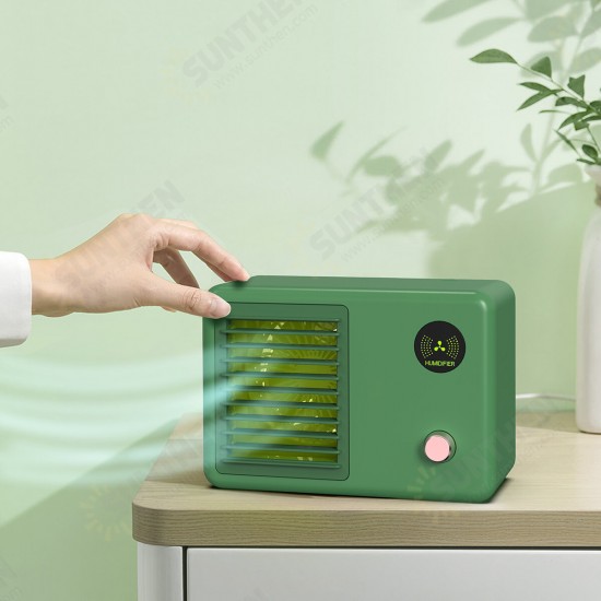 400ml Air Conditioner 3 Speed 7 Color Light 2000mAh Mini USB Air Fan Water-cooled Spray Fan 400ml Air Conditioner 3 Speed 7 Color Light 2000mAh Mini USB Air Fan Water-cooled Spray Fan