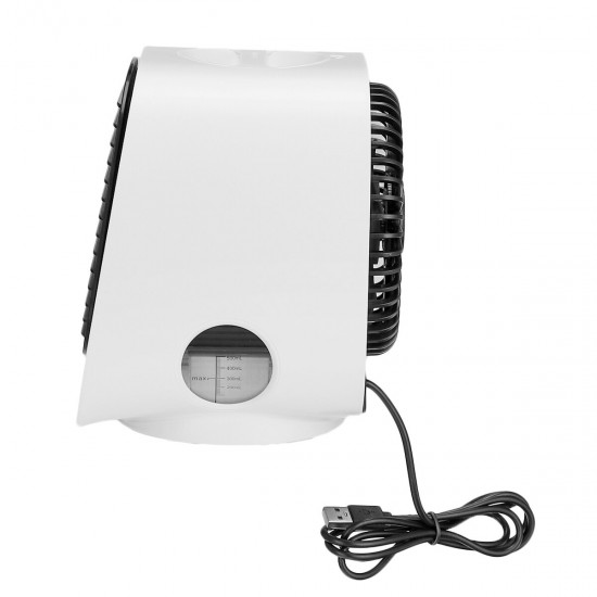 5V Desktop Air Cooler Air Conditioner Fan 300ML 3 Gears Personal USB Desk Fan Cooling Fan for Home Office